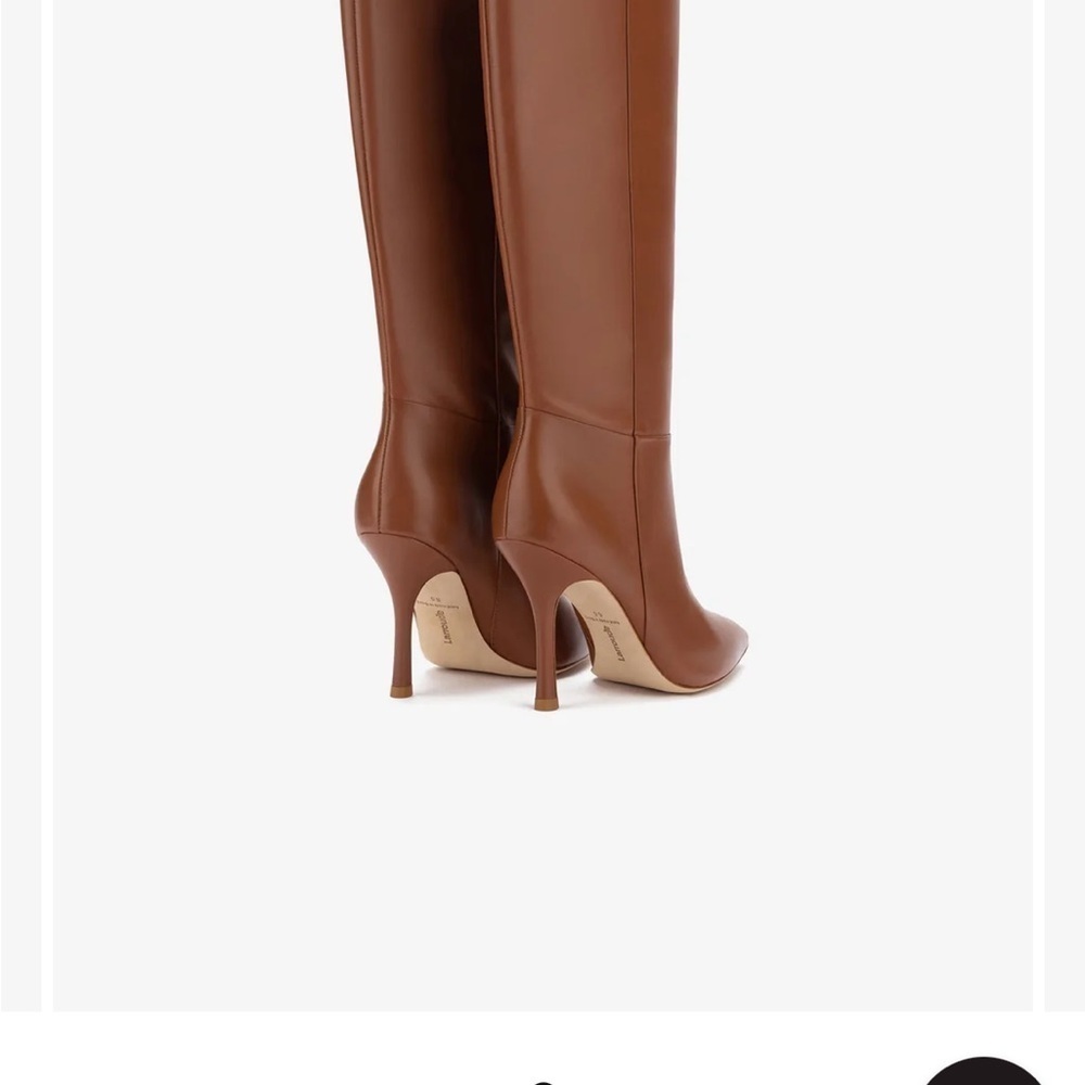 Larroude Brown Heeled Boots with Stiletto Heel - Picture 3 of 5
